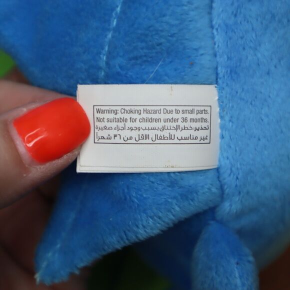 Nanco 8" Bat Halloween Plush Stuffed Animal Blue Green - Picture 11 of 12